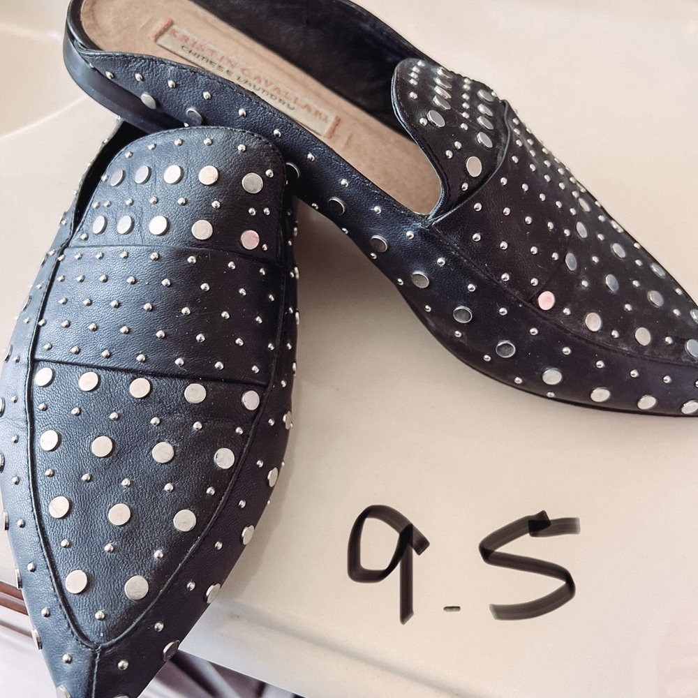 Chinese Laundry X Kristin Cavallari black studded loafers
